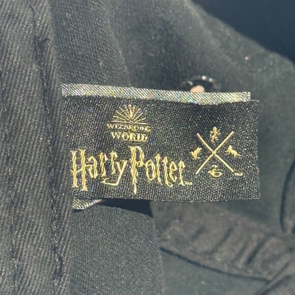 Hufflepuff Wizarding World Of Harry Potter Black Strapback Hat Cap - Picture 6 of 6